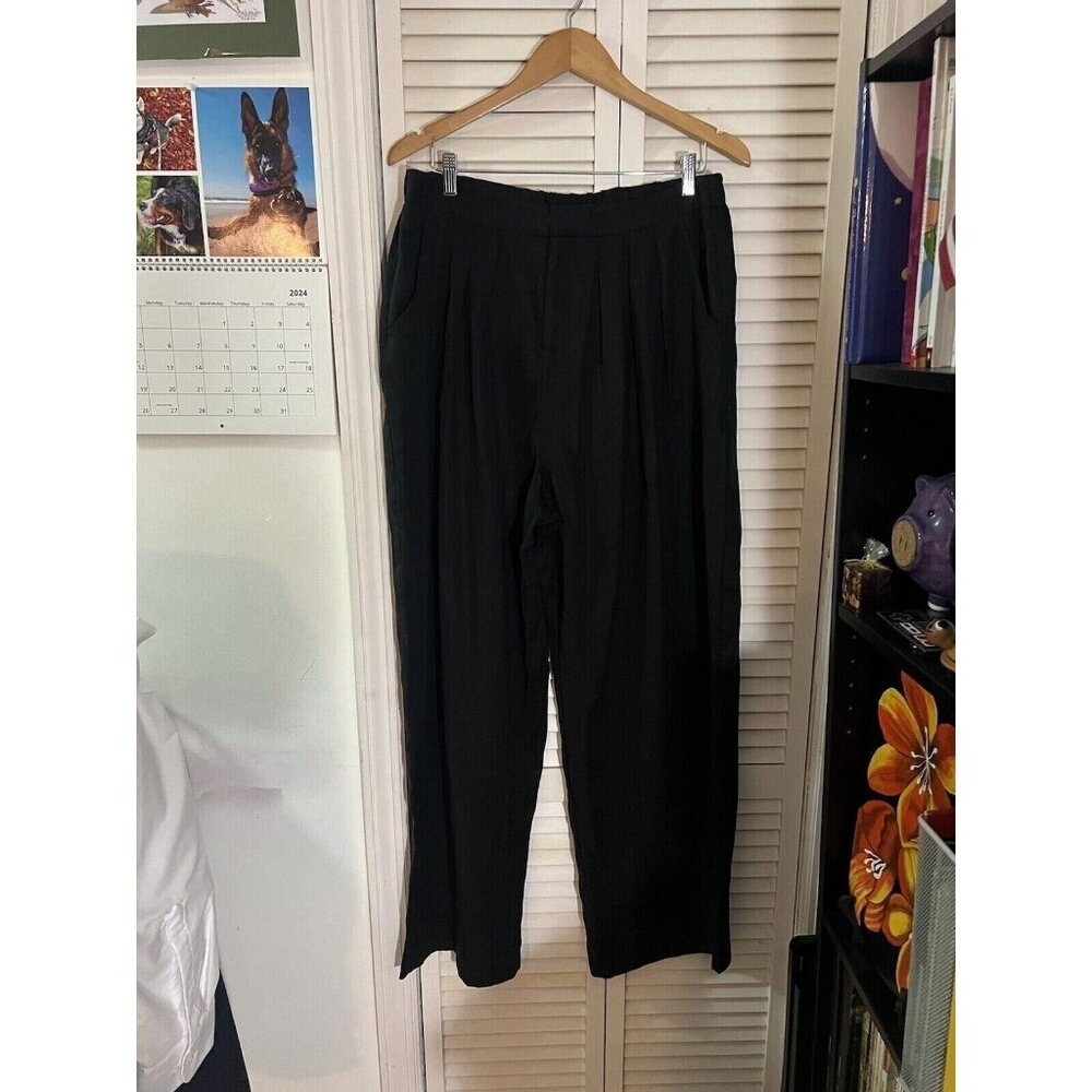 Terea Women's Lexie Pleated Front Pant XL Black